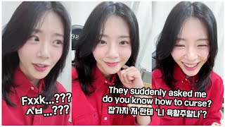 how jiu learned to say fxxk 🐰 지유가 욕을 배웠때 시절 [upl. by Rora204]