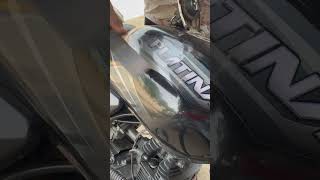 Pelatina fuel tank rust removal ✅ motorcycle viralvideo shorts [upl. by Sharlene]