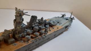 Musashi battleship Revell model kit [upl. by Ennasus]