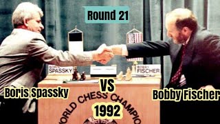 Bobby Fischer vs Boris Spassky  1992 rd 21 [upl. by Aracot]