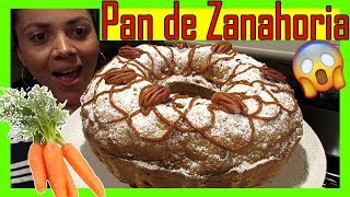 BIZCOCHO DE ZANAHORIA 🍞 RECETA PASTEL DE ZANAHORIA 😍 [upl. by Liz738]