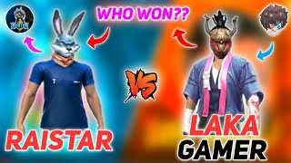 RAISTAR VS LAKA GAMER  RED NUMBER CHALLANGE  1 VS 1 CLASH  WHO WON [upl. by Reiche]