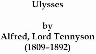 quotUlyssesquot by Alfred Lord Tennyson read by Tom OBedlam [upl. by Nodmac952]