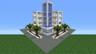 Minecraft Tutorial How To Make A Modern Hotel [upl. by Gurl]