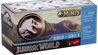 JURASSIC WORLD  MINIS 2024  SERIES 3 with codes [upl. by Gitlow]