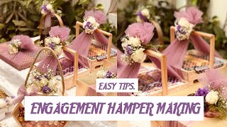 EASY TIPS FOR MAKING ENGAGEMENT HAMPER [upl. by Olmstead755]