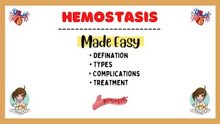 Hemostasis Types of hemostasis Primary Hemostasis Secondary Hemostasis Physiology Made Easy [upl. by Barret]