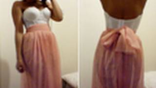 How to make a Pleated Chiffon Skirt DIY D [upl. by Eilrebmik]