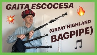 GAITA ESCOCESA  Os enseño mi gaita escocesa Great Highland Bagpipe [upl. by Vesta]