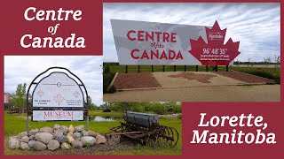 Exploring the Centre of Canada amp Petes Heritage Museum 🇨🇦  4K Walking Tour in Lorette Manitoba 🌟 [upl. by Einnig]