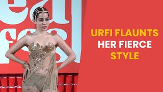 Urfi Javed Steals The Spotlight From Rhea Chakraborty At Myntra FWD Creator Fest 2024 [upl. by Esilanna]