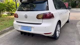 Suitable for Volkswagen Golf 6 Golf MK6 standard rear lip spoiler rear blade wind knife modification [upl. by Ecnarwal]