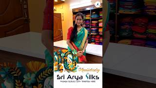 10th Anniversary SriAryaSilks  Lucky draw Contest  Return gifts  Kanchipuram silk sarees [upl. by Forcier]