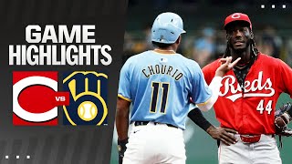 Reds vs Brewers Game Highlights 8924  MLB Highlights [upl. by Casta]