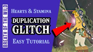 BOTW How to Duplicate Hearts and Stamina EASILY • Zelda Breath of the Wild Glitch Tutorial [upl. by Adnoluy]