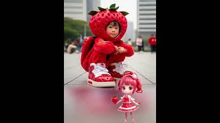 Fruitmans cute fashion show AI painting fruit and vegetable modeling creative show childrens an [upl. by Yssej733]