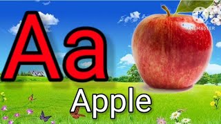 a for apple b for ballphonics song alphabet song ABCD rhymes alphabet rhymes [upl. by Arekat52]