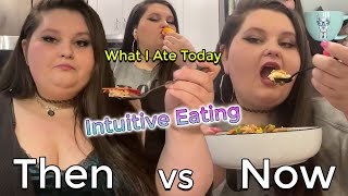 What Amberlynn Eats In A Day With Intuitive Eating  Then vs Now [upl. by Reamonn686]