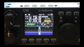 Xiegu G90 SDR HF Transceiver Review OnAir Contacts [upl. by Nellda]