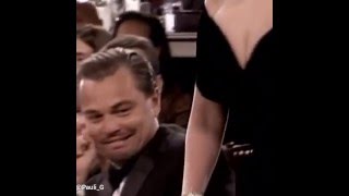 Leonardo DiCaprio poker face vine Golden Globes [upl. by Norina]