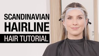 Scandinavian Hairline Blonding Technique  Trending Hair Color Tutorial  Kenra Color [upl. by Coady]