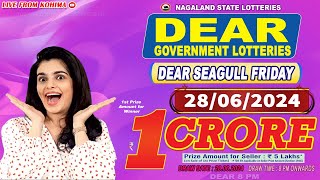 DEAR 8 PM SEAGULL FRIDAY WEEKLY DRAW 28062024 DEAR GOVERNMENT LOTTERIES LIVE DRAW [upl. by Oicnaneb]