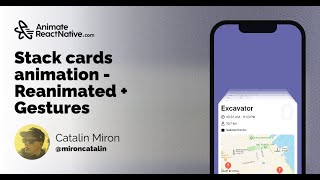 🃏React Native Stack cards animation [upl. by Yrreb611]