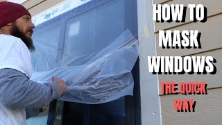 How To Mask Exterior Windows For Painting The Quick Way [upl. by Reinhart]