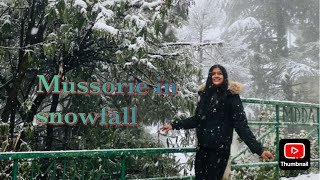 snowfall in mussoorie feb 2024☃️ Mussoorie mein barfh padi❄️ youtubevedio viral snowfall [upl. by Eneleahcim419]