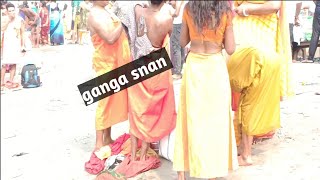 गंगा स्नान करते श्रद्धालु🛶👏simariyaghat gangasnanvideo snansimariyapul🪱🪱🛶 [upl. by Else]