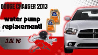 Dodge charger 2013 36L Pentastar water pump replacement  Hope it helps [upl. by Taylor]