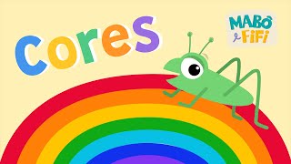 CORES O GRILO E O ARCOÍRIS  Vídeo musical infantil [upl. by Yanaton]