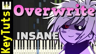 Overwrite XChara’s Theme from Underverse  Insane Mode Piano Tutorial Synthesia [upl. by Aiyotal]