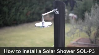 How to install a Solar Shower SOLP3 [upl. by Auqinu]