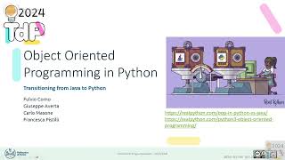 TdP2024L01b Programmazione a oggetti in Python [upl. by Camey12]