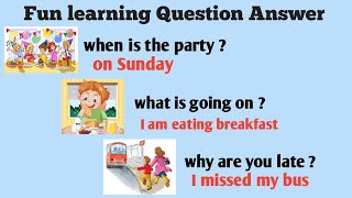 Daily use sentence  fun learning questions answers  English speaking practice [upl. by Southworth]