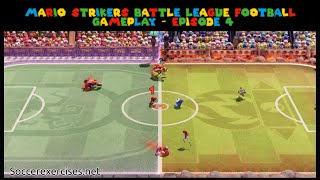 Mario Strikers battle league Football Gameplay  episode 4 by soccerexercises [upl. by Acilgna]