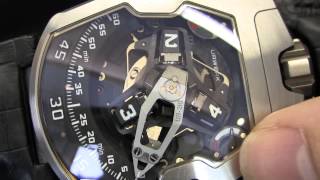 Urwerk UR210 Watch Explained HandsOn Closeup Video [upl. by Lezlie]