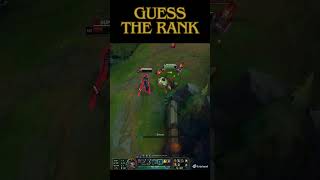 GUESS THE RANK 🩷 WRITE IN COMMENT 👇epicmoments leagueoflegends lol gaming highlights [upl. by Aneleiram976]