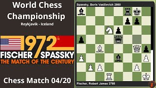 🌏R4 Boris Spassky vs Bobby Fischer World Championship Match Reykjavik 1972 [upl. by Teryl]