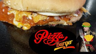 Pizza Burger  How to make in 3 minutes [upl. by Brina665]