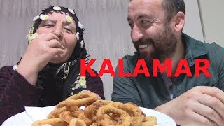 KALAMAR NEDİR  İLK KEZ KALAMAR YEDİK  TÜRKÇE MUKBANG  CALAMARİ EATİNG SHOW  TÜRKÇE ASMR [upl. by Hctud]