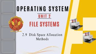 29 Disk Space Allocation Methods  CS405 [upl. by Anitsyrc143]