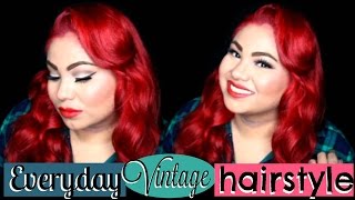 How To Modern Vintage Waves hair tutorial [upl. by Gloria578]