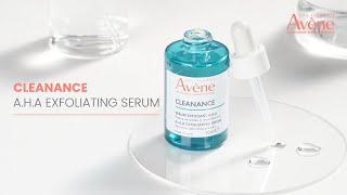 Avéne Cleanance AHA Exfoliating Serum For Refined BlemishFree Skin [upl. by Aletse]