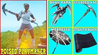 15 PERFECT COMBOS WITH POISED PLAYMAKER TRYHARD SOCCER SKIN COMBOS  Fortnite Battle Royale [upl. by Kjersti937]