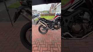 Honda Africa Twin Crf1000 😍 Exaust Sound 🫠🔉 honda crf riders engine enginesound sportsbike [upl. by Supat]