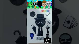 🌈diy sticker🌈 인크레디박스 스프런키 블랙 스티커 Incredibox SPRUNKI Black diy sticker sticker [upl. by Belmonte]