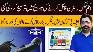 Income Tax returns filing date extended  FBR happy  Tax returns filers doubled  Faisal Ghumman [upl. by Christoforo]