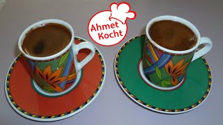 Rezept Türkischer Mokka Kaffee  Ahmet Kocht  türkisch kochen  Folge 16 [upl. by Stalk]